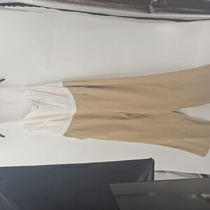 Ashley Stewart Linen Eyelet Jumpsuit